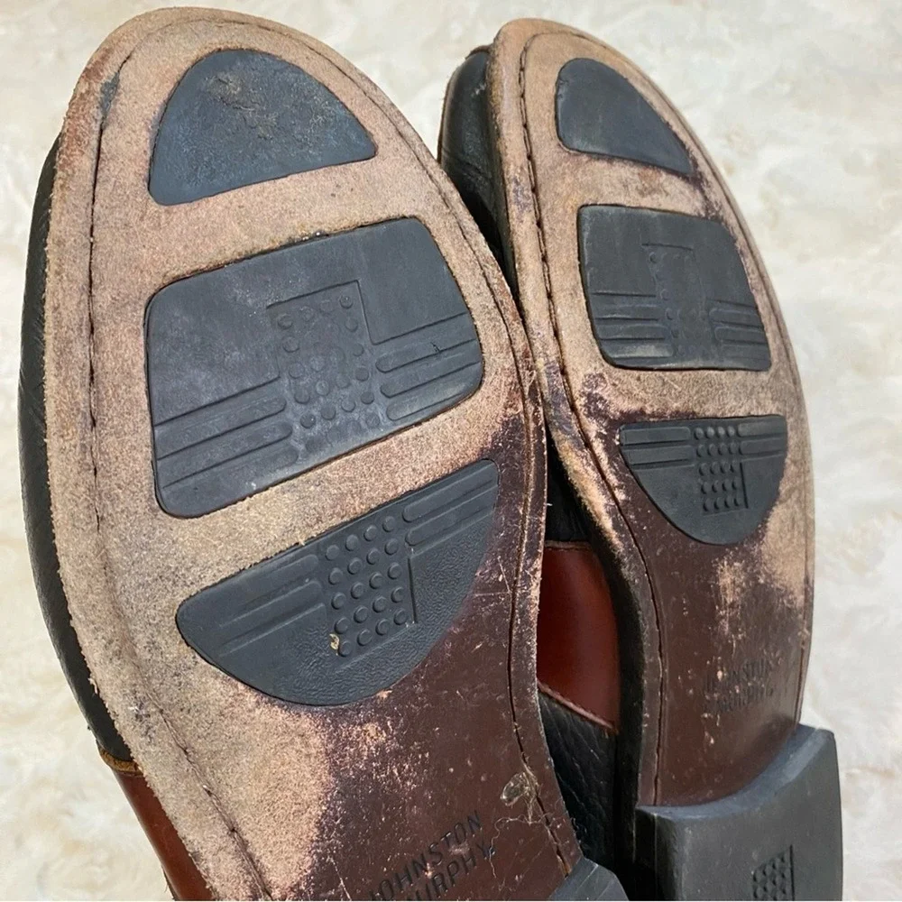 Johnson and Murphy Aragon Il Kiltie‎ Tassel Loafer Men's 11.5 Brown Black Shoe